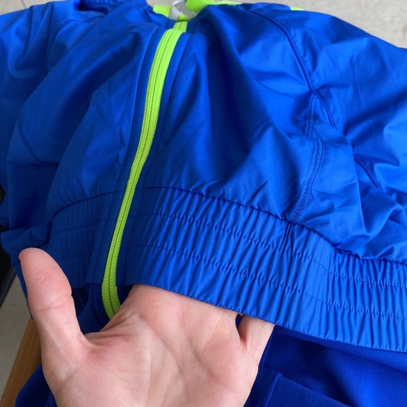 The North Face Womens Jacket Coat Blue Yellow Trim Large - Picture 6 of 8